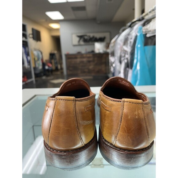 Allen Edmonds Grayson Mens Tassel Loafers Coffee Leather A8367 Sz US 10.5 main image 12